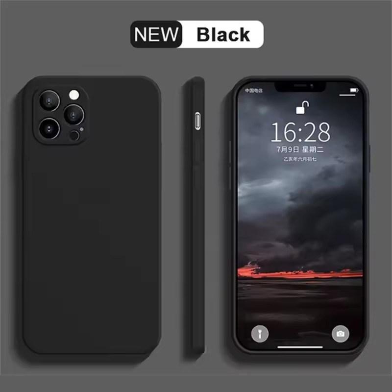 Высококачественный жидкий силиконовый чехол для iPhone 16 15 14 13 12 11 Pro Max Mini X XR XS 7 8 Plus SE 16E противоударный мягкий чехол для телефона