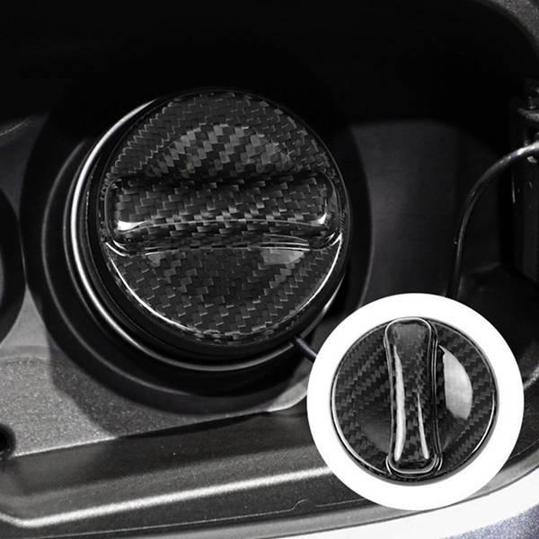 Mercedes-AMG G-Wagen Dry Carbon Fiber Fuel Tank Cap Sticker for Interior/Exterior Modification.