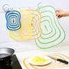 Frosted Clear Bendable Sorting Cutting Board Kitchen Cutting Board Plastic Anti-skid Kneading Panel Cutting Fruit Cutting Board