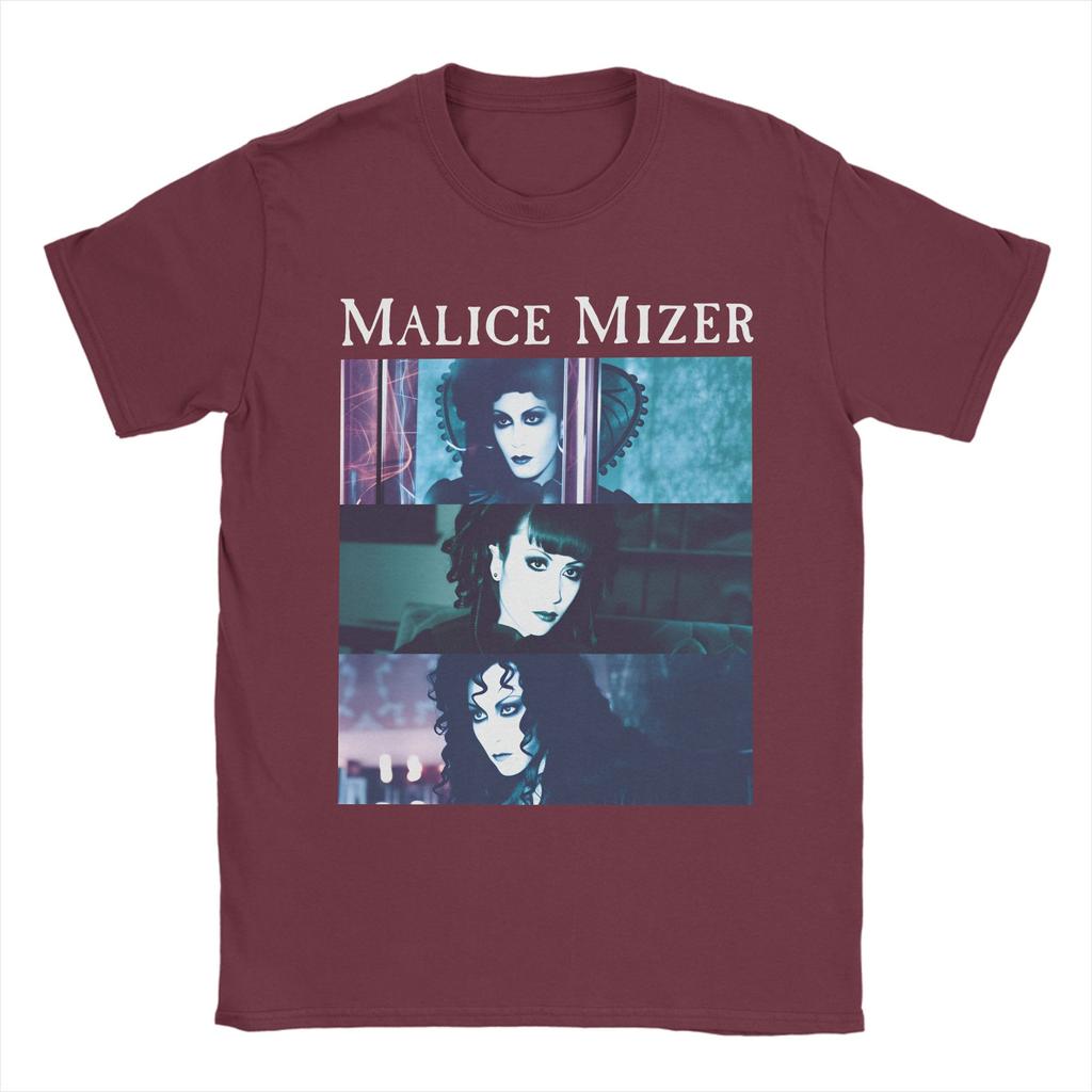 Футболки группы Malice Mizer Мужские 100% Хлопок Отличные Футболки Круглый Вырез Футболка С Коротким Рукавом Одежда Большого Размера