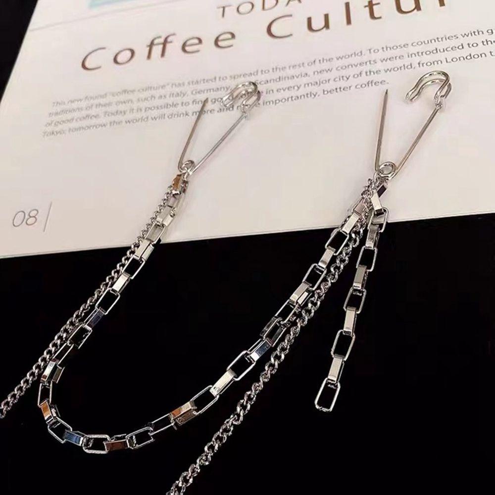 Мужская Женская Рубашка Костюм Грудь Цепь Брошь Булавка На Лацкане Воротник Булавки Аксессуары Зажим Для Воротника Цепь