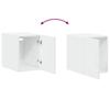 Narrow Tall Cabinet White 30 x 42.5 x 225 cm Particleboard