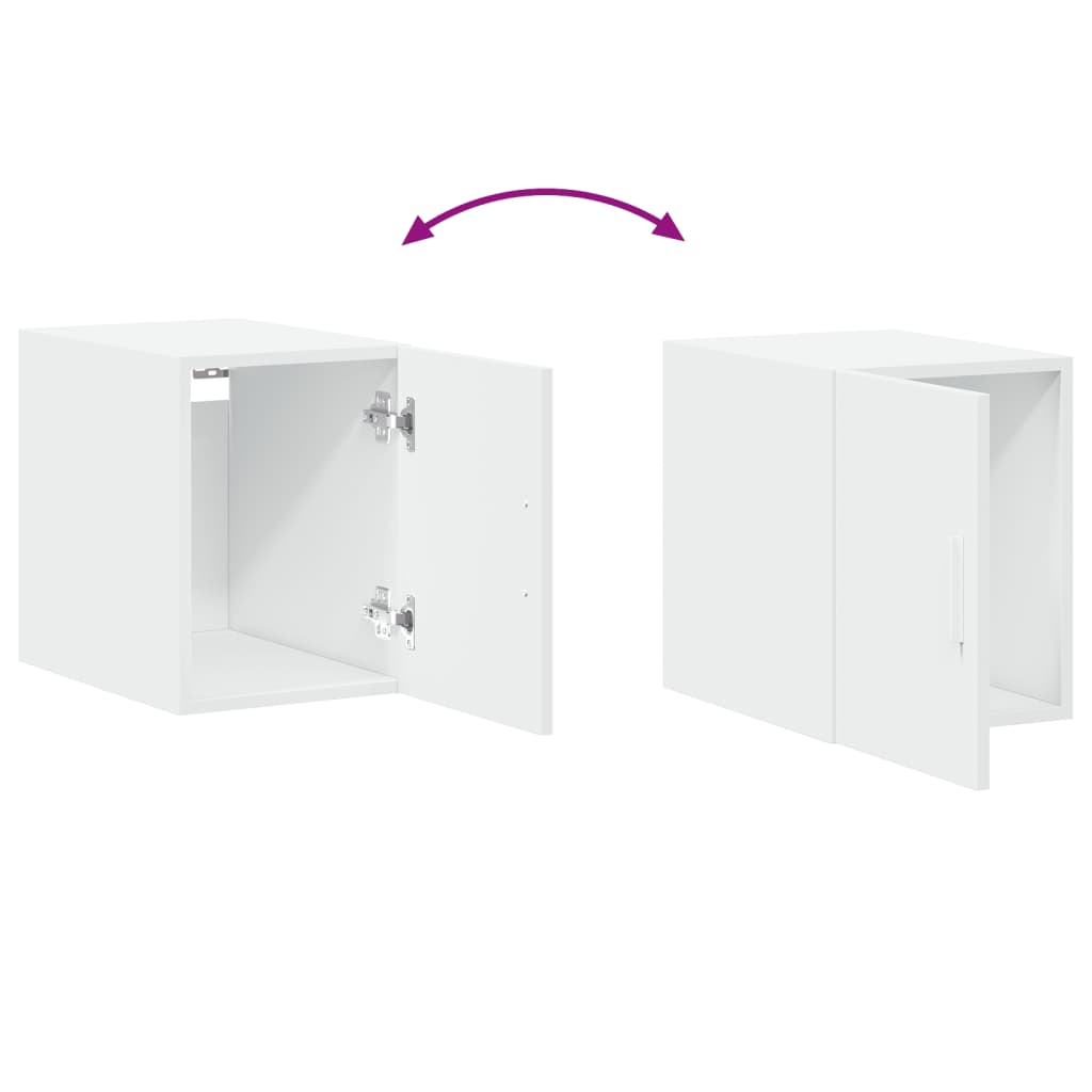 Narrow Tall Cabinet White 30 x 42.5 x 225 cm Particleboard