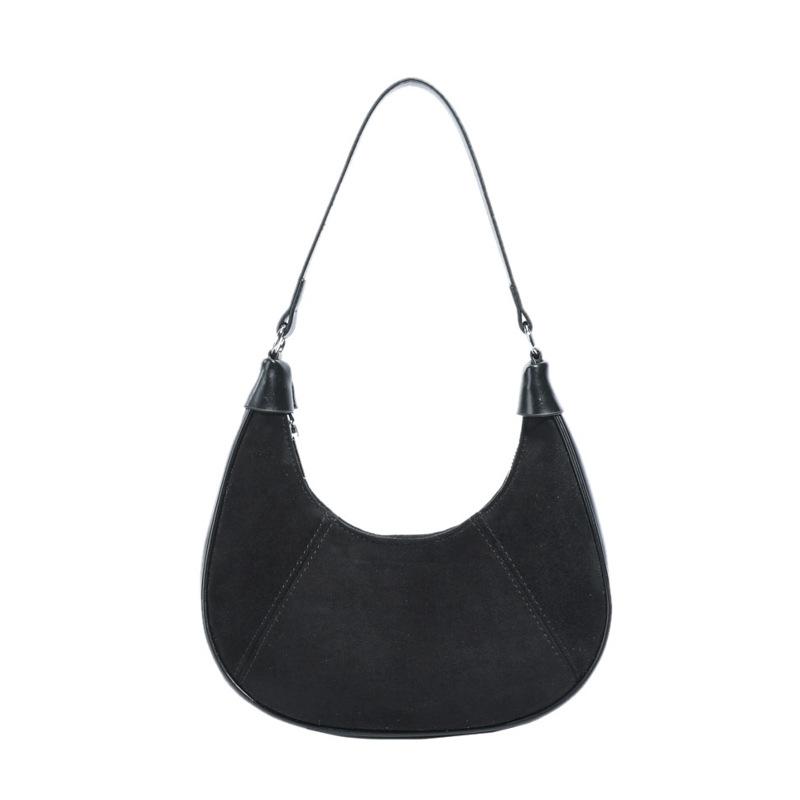 Высококлассная женская сумка кроссбоди на одно плечо, повседневная и нишевая однотонная сумка-пельмень, сумка под мышку для通勤