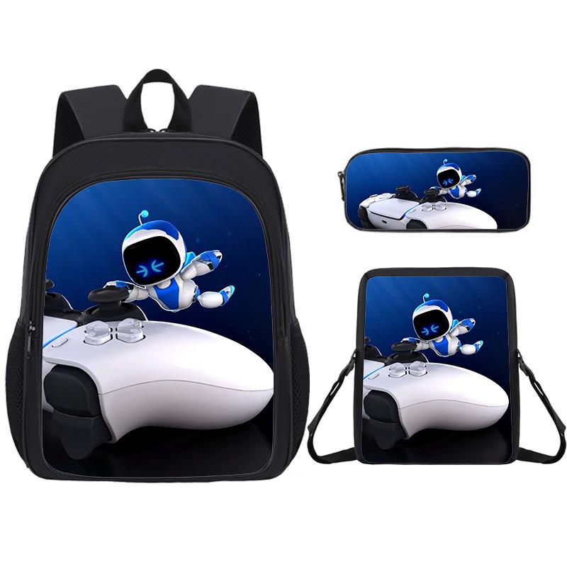 Backpack Student Cartoon Pack With Astro Bot Graphic Printing Design Daily For