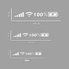 Автомобильные наклейки на заднее стекло 5G Сигнал WiFi Питание Светоотражающие Наклейки из винила на окно грузовика, автомобиля Декор для телефона