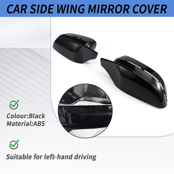 Rearview Mirror Covers for Left-Hand Drive BMW 3, 5, 7, 8 Series G20 G21 G28 320d 330e (1 Pair)