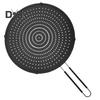 Grease Splatter Guard with Handle Heat-Resistant Non-stick Reusable Silicone Frying Pan Oil Splatter Screen Kitchen Tool