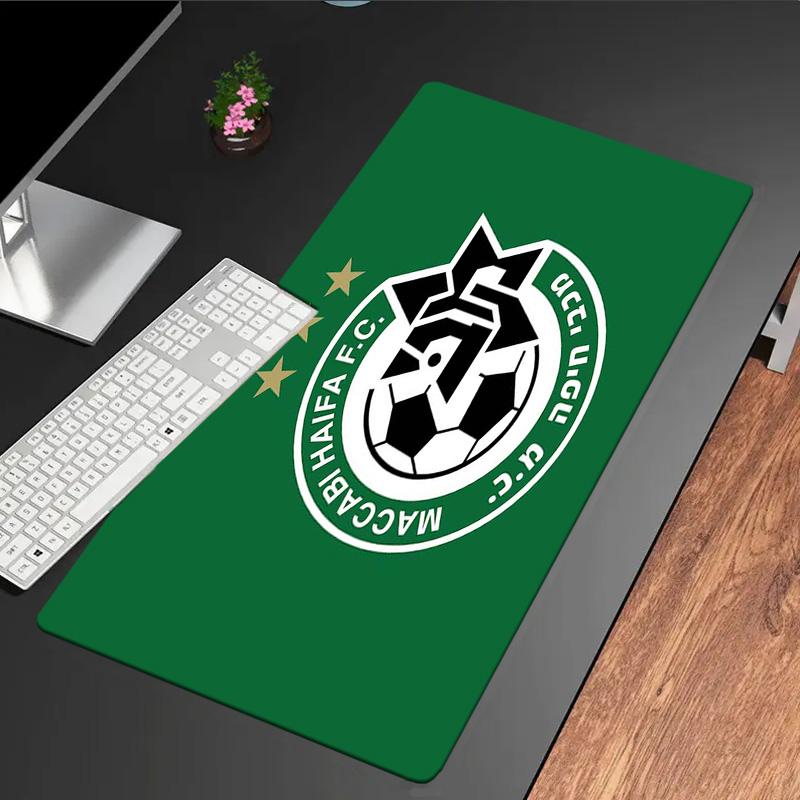 Maccabi Haifa Fc Crest mouse pad, rubber base, esports desk mat, mouse pad for gamers and office use, gaming desk , easy to clean mat