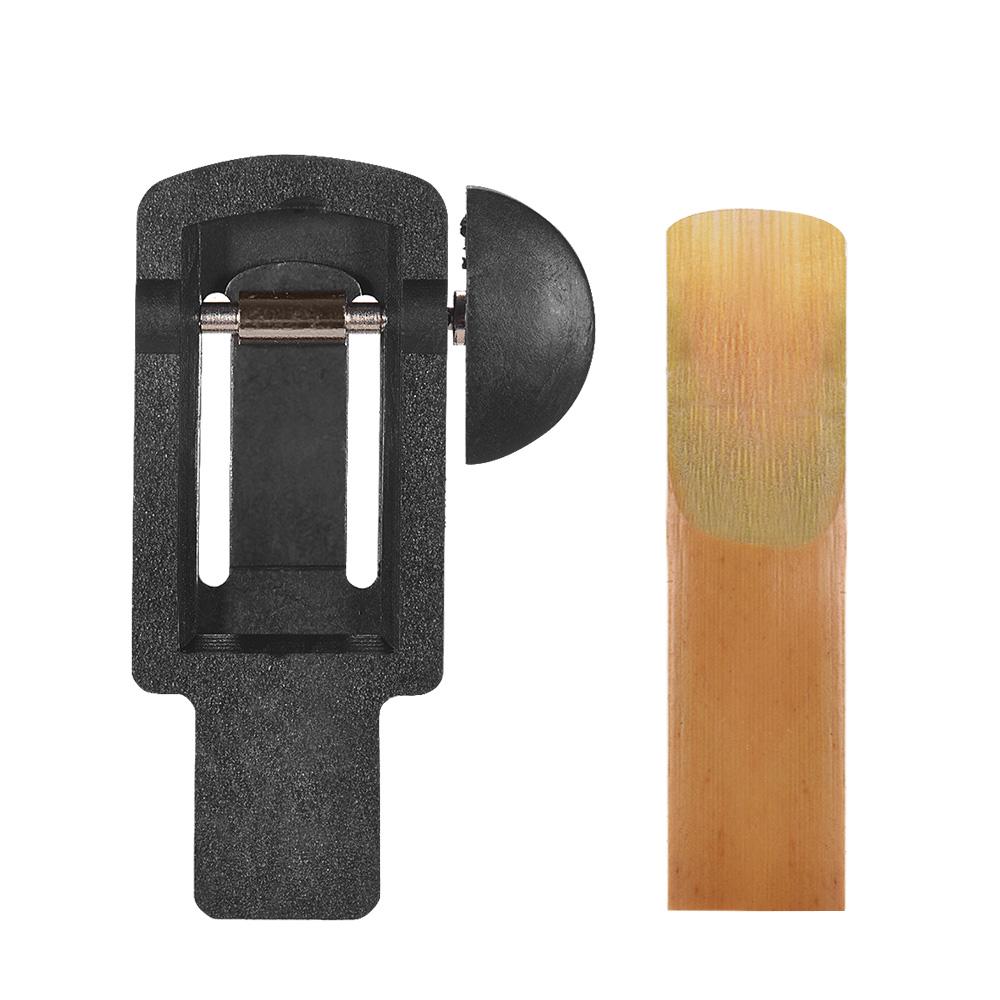 Saxophone Reeds Trimmer Set with Reeds 2.5 Strength and Mouthpiece Cushion Pads Musical Woodwind Instrument Accessories Repair Tool for Clarinet Saxo