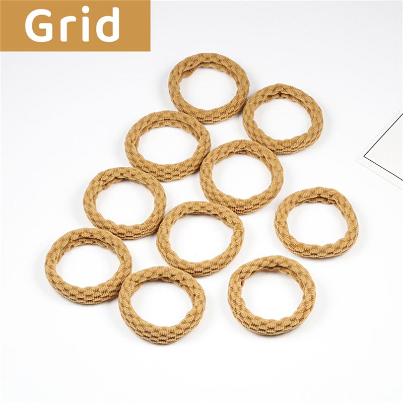 10 шт., простые базовые эластичные резинки для волос для женщин и девочек, резинки для волос, резинки для волос, модные повязки на голову, аксессуары для волос