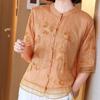 Summer Women's Loose Cotton Linen Shirt Blouse Vintage Embroidery Shirt Top Trend Loose Short Women Tops Plus Size