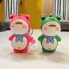 Adorable Frog Keychain Durable Stylish Cartoon Gift Eco-friendly Long Lifespan Cute Couple Pendant for Bags Adult Sex Wear