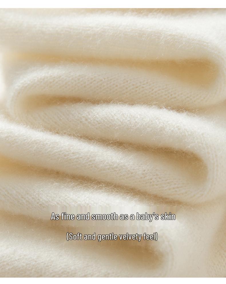 100% Pure Cashmere Rolled Edge Cardigan for Women - Slimming Autumn/Winter Knitwear Sweater with Multi-Button Style