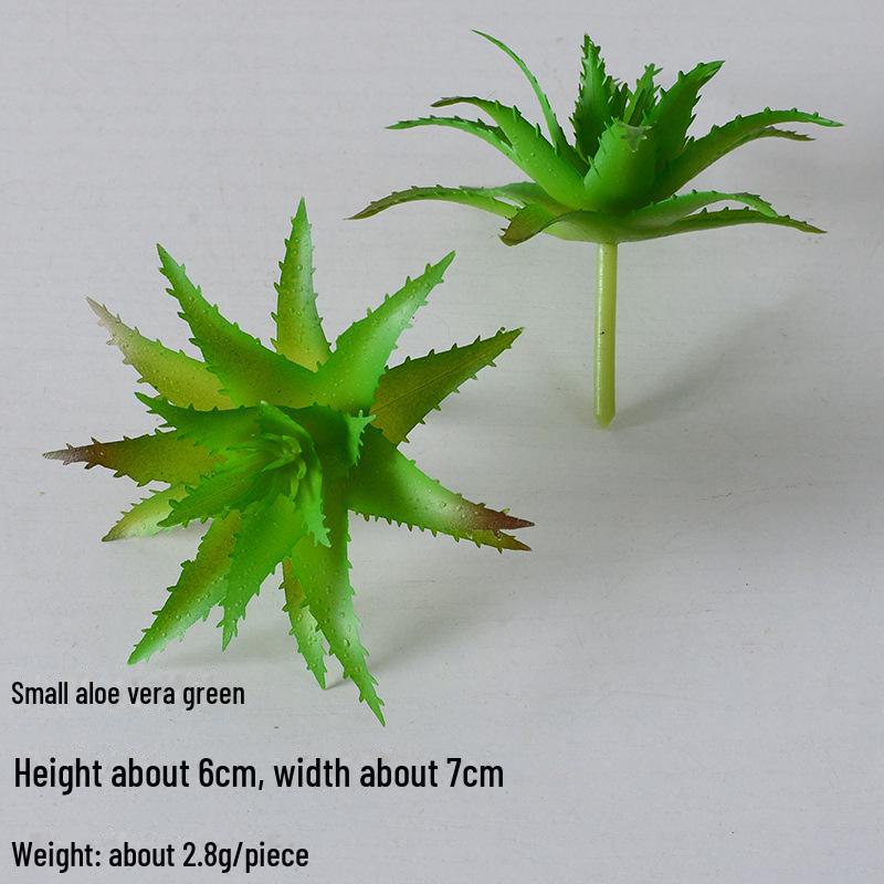 Mini Flocking Artificial Succulent Bonsai for DIY Wall Decor