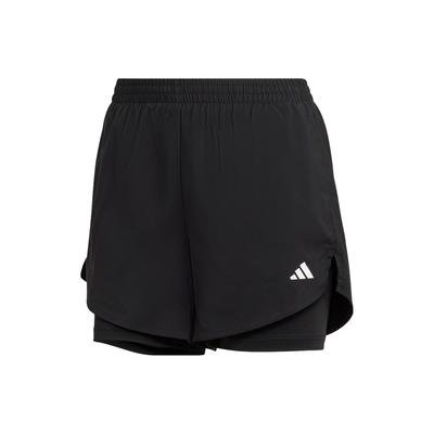 Aeroready Made For Minimal, однотонные быстросохнущие шорты для фитнеса с логотипом, женские плавки, черные HN1044
