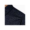 Emporio Armani Рубашка с длинным рукавом и принтом из букв на бархате Мужские рубашки Джинсово-синий 3D1CD3-1DKAZ-F916