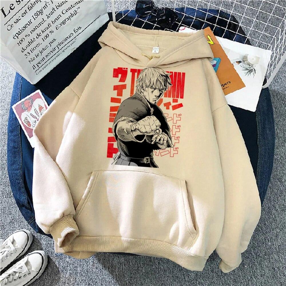 Vinland Saga толстовки женские флисовые уличные аниме 2023 пуловер женский готический свитер унисекс