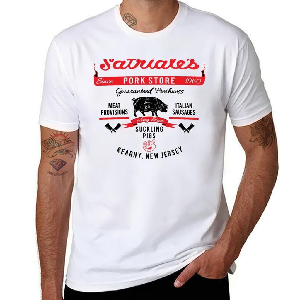 Satriales Pork Market Lts Tshirt Summer Casual Loose Tshirt