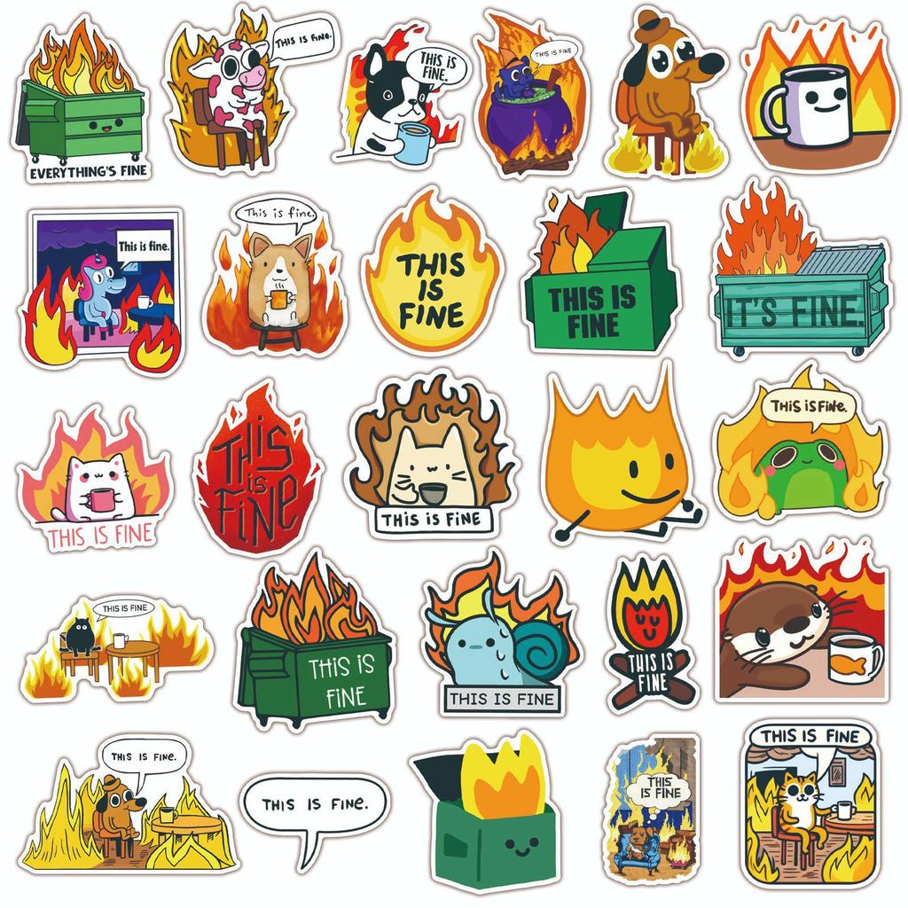 50 листов тонких мультяшных наклеек для чехлов телефонов, стаканов для воды и блокнотов