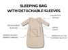 Sleeping Bag With Detachable Sleeves Grey
