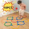 Outdoor Kids Funny Physical Training Sport Toys Lattice Jump Ring Set Game for Park Play