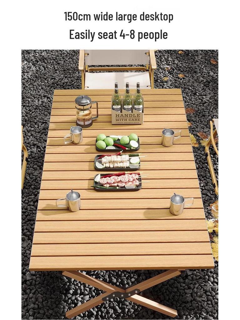 Складной металлический набор стола и стульев для использования на открытом воздухе - Идеально подходит для кемпинга, патио, ночных рынков и уличной торговли