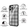 Чехол для телефона с принтом в черно-белую клетку Для IPhone 16 15 14 13 Pro Max 11 12 Mini Alex Mirror Для Magsafe Беспроводная зарядка Чехол