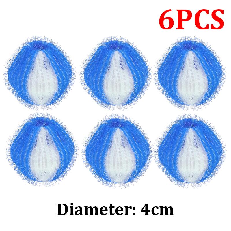 6/12 шт. Фильтр для стиральной машины, плавающий ворс, улавливатель волос, многоразовые шарики для стирки, грязный сбор, шарик для чистки пуха
