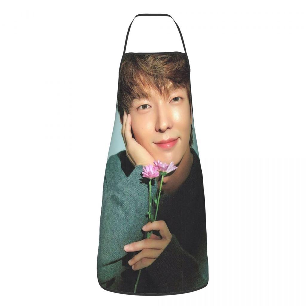 LEE JOON GI Apron Chef Cooking Tablier Sleeveless Bib Kitchen Cleaning Pinafore for Women Men Painting