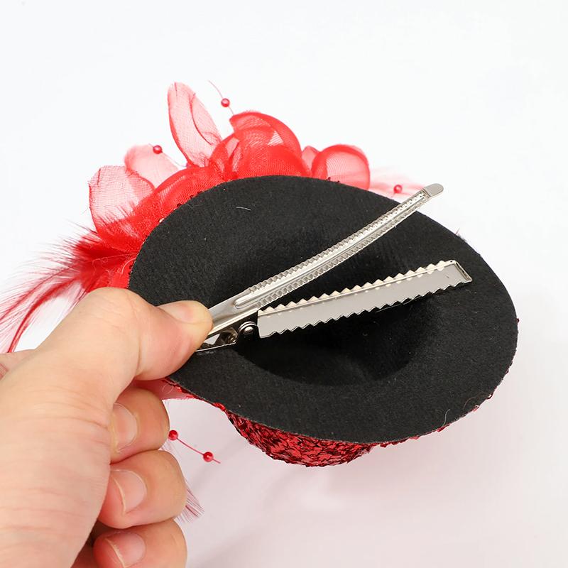 1 шт. Заколки для волос Перо Женские аксессуары для волос Фасинатор Головной убор Декор из жемчуга