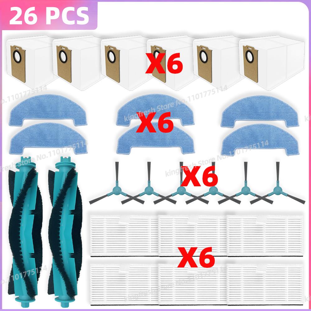 Compatible For Cecotec Conga 7690 Immortal Max Vacuum Parts Main Roller Side Brush HEPA Filter Mop Cloth Dust Bag Accessories