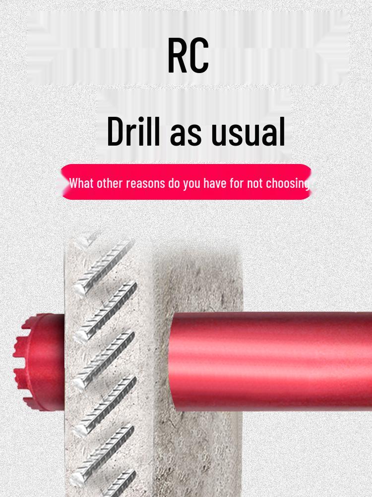 Прочное алмазное сверло с коронкой из сплава для бетонной стены, кондиционера, быстрое расширение отверстий