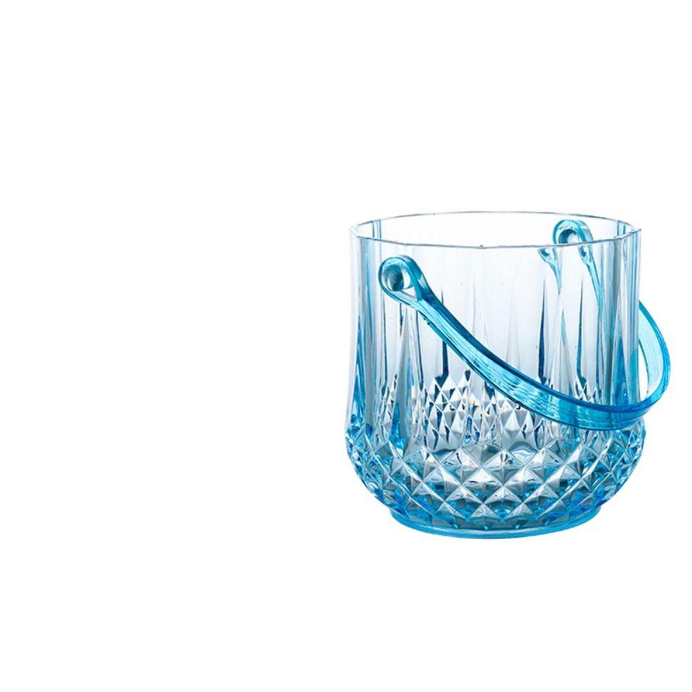 Пластиковое ведро для льда Съемная ручка Ведро для шампанского Новый контейнер для кубиков льда