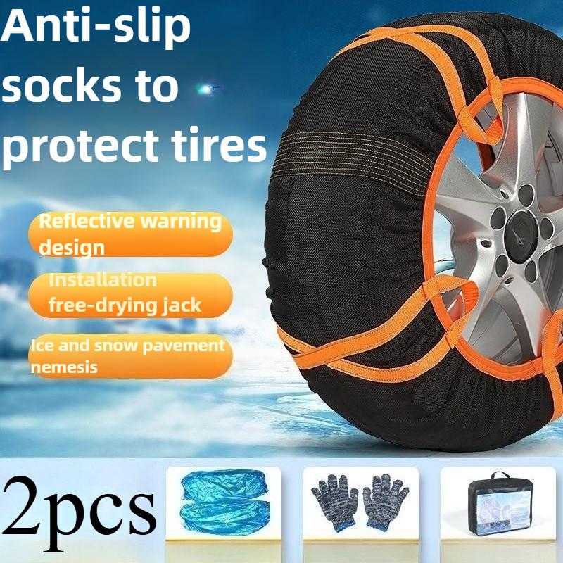 2PCS/Set Car Snow Chain for Car Tire Snow Sock Wheel Tyre Off-road Tires Winter Cars Wheel Chains SUV Winter Off Road 4x4 Vehic