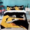 Dynamic Bruce-Lee Pose 3pcs Bedding Set,Including 1pc Duvet Cover And 2pcs Pillowcases Perfect Gift for Christmas,Ideal for Bedroom, Dormitory