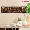Ретро Металлическое Настенное Искусство для Домашнего Офиса Пивного Бара Декор