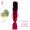 MISS WIG Ombre Oversized Hazelnut Hair 24" 100g Synthetic Crochet Braid Hair Extension Fiber