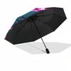 1pc Neon Brick Wall Pattern Umbrella with Plastic Handle,Suitable for All Seasons Home Travel Outdoor UmbrellaDD168