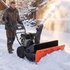 VEVOR Snow Plow Kit 559-813 mm Width Adjustable Universal Plow Attachment, for Most Snowblowers, Dual-Mode Operation, Quick to Detach
