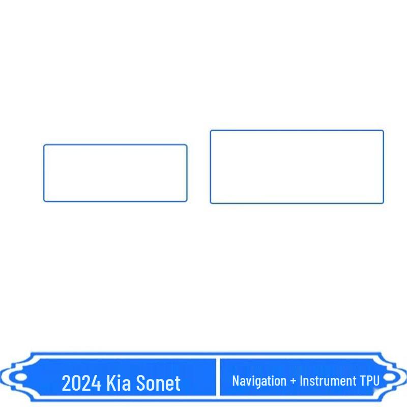 Защитная пленка для консоли и экрана 2024 Kia Sonet со стикером на рычаг переключения передач