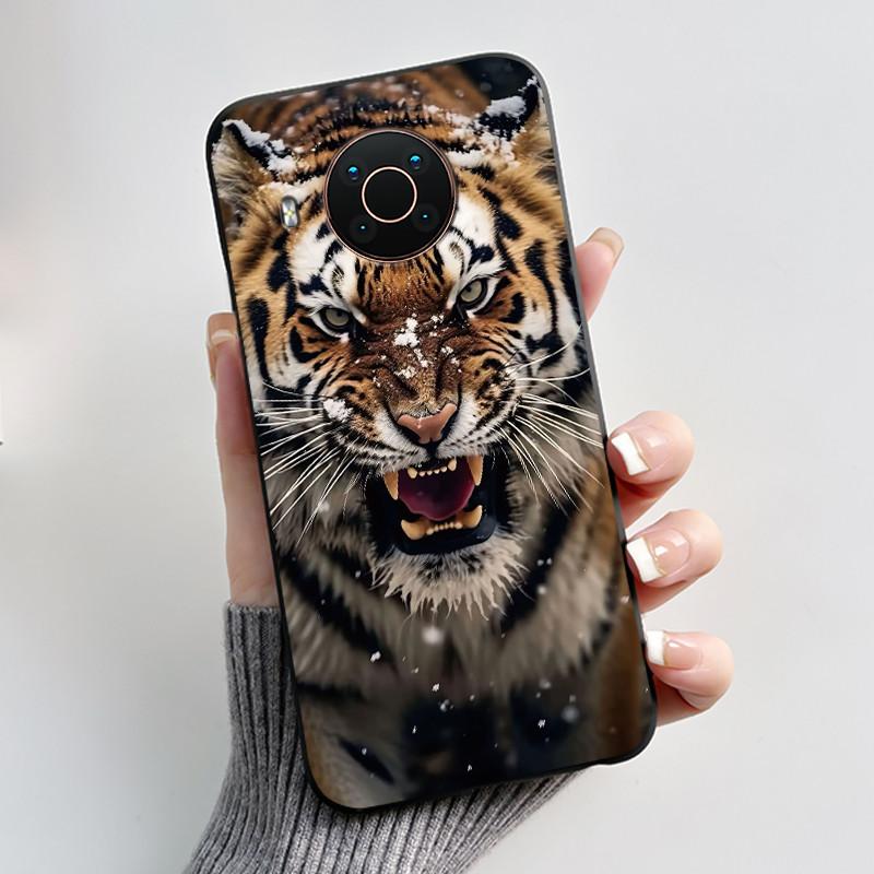 Чехол для телефона Nokia X10 X20 X100 Черный Матовый Мягкий ТПУ Полностью Защищающий Чехол Эстетичный Роскошный Милый Крутой Для Мальчиков Девочек Корпус