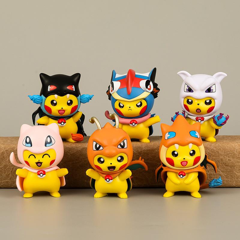 Adorable Pikachu Figurines Cartoon Character Pvc Toy Set For Fans
