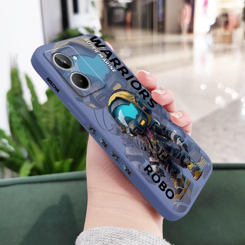 Модный крутой чехол для телефона для мальчика на OPPO Realme 11 10 9 9i 8 8i 7 Pro Plus C35 C21Y C25Y C25 4G 5G Жидкий силиконовый чехол
