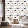 Butterflies flowers and plants wallpaper for living room and bedroom 50x1000