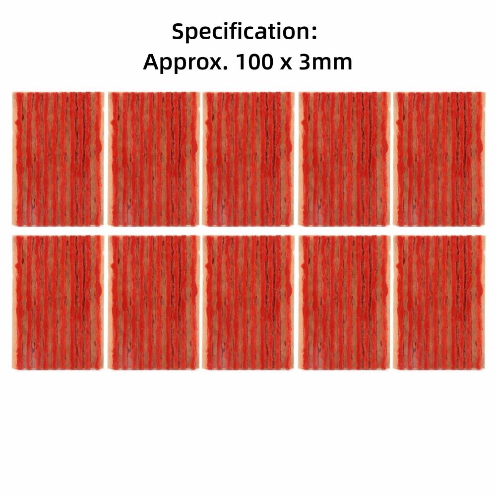 100PCS 100 x 3mm Tubeless Tire Repair Plug Tyre Sealing Strip Tubeless Off-road Tire Repair