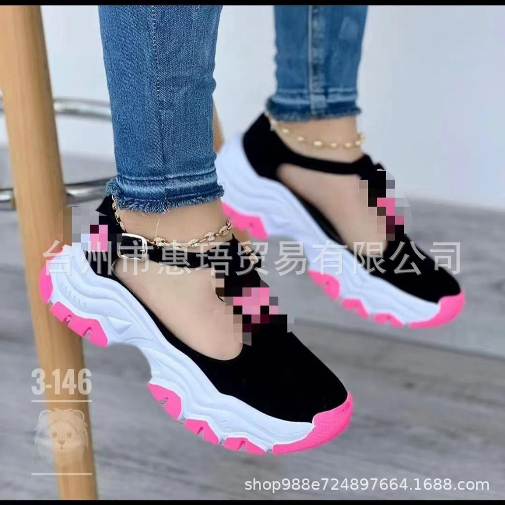 2024 новые женские туфли большого размера женские повседневные одинарные туфли с пряжкой из одного слова и бантом полые одинарные туфли женские