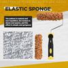 3Pcs Handheld Paint Roller Kit Ergonomic Handle Washable Reusable Multipurpose Paint Rollers Texture Pattern Roller Brush Tools