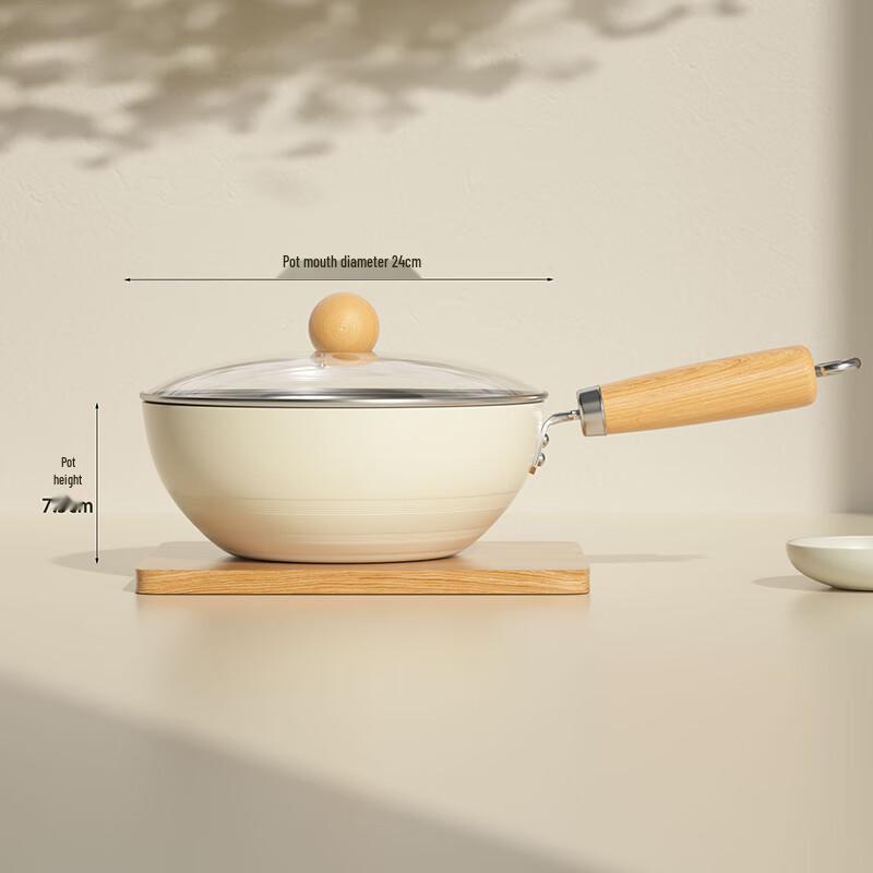 Вок Yoshida Craftsman из кованого железа с закаленной крышкой, 24 см