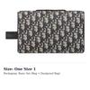 DIOR Lingot Print Jacquard Fabric Makeup Bag, Storage Bag, Clutch, Handbag, Toiletry Bag Men's Beige Black 2ADCA418YKY-H27E